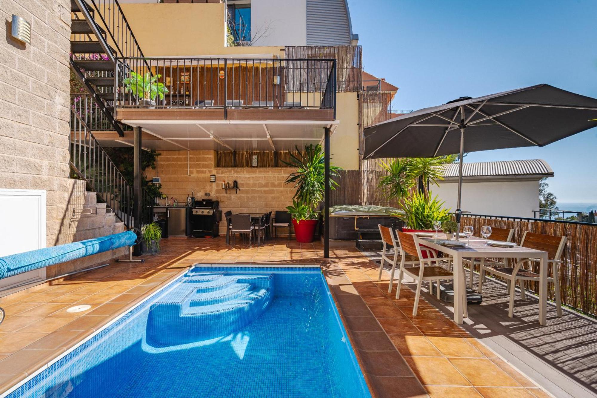 Private Luxurious Hillside Villa With Pool & Sea Views For 8 To 10 Ppl Fuengirola Exterior foto